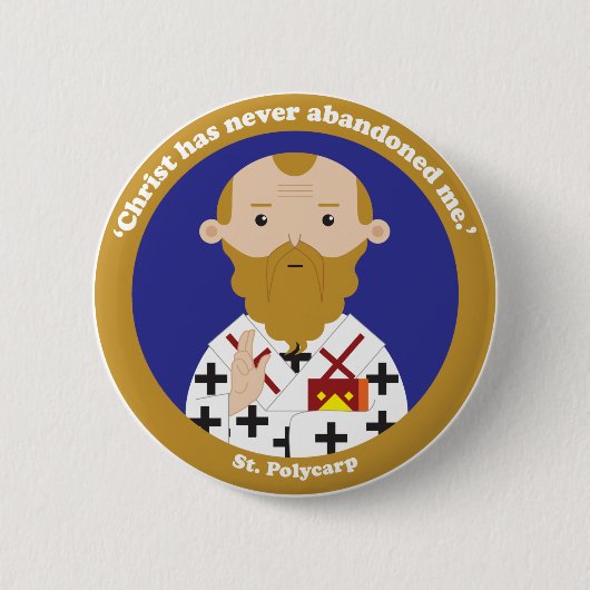 Badge Rond 5 Cm St. Polycarp (Devant)