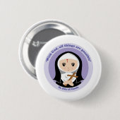 Badge Rond 5 Cm St Rita de Cascia (Devant & derrière)