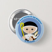 Badge Rond 5 Cm St Scholastica (Devant & derrière)