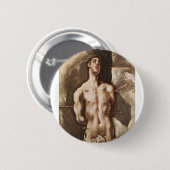 Badge Rond 5 Cm St SebastiAn (Devant & derrière)