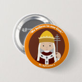 Badge Rond 5 Cm St. Sylvester I (Devant & derrière)