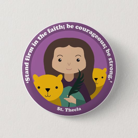 Badge Rond 5 Cm St. Thecla (Devant)