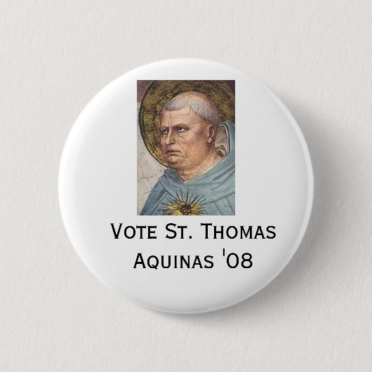 Badge Rond 5 Cm St Thomas Aquinas "08 (Devant)
