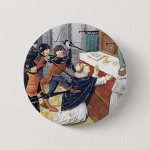 Badge Rond 5 Cm St Thomas Becket