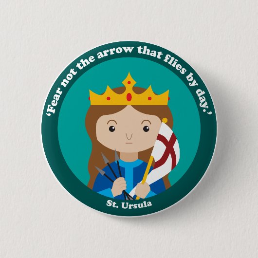Badge Rond 5 Cm St. Ursula (Devant)