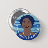Badge Rond 5 Cm Stacey Abrams 2020 (Devant & derrière)