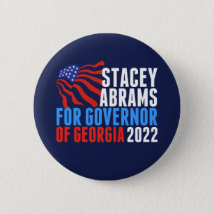 Badge Rond 5 Cm Stacey Abrams pour le gouverneur de la Géorgie 202