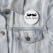 Badge Rond 5 Cm 'Stache-tastic (En situation)