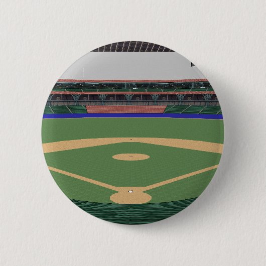 Badge Rond 5 Cm Stade de base-ball : modèle 3D : (Devant)