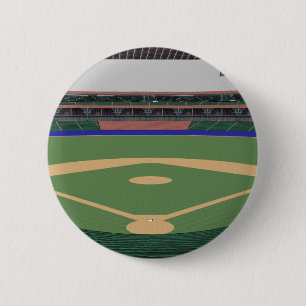 Badge Rond 5 Cm Stade de base-ball : modèle 3D :