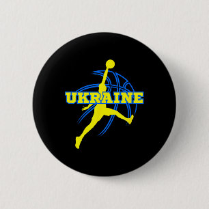 Badge Rond 5 Cm Stade de soutien aux fans de basket-ball d'Ukraine