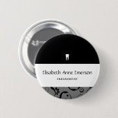 Badge Rond 5 Cm Staff pro Damask (Devant & derrière)