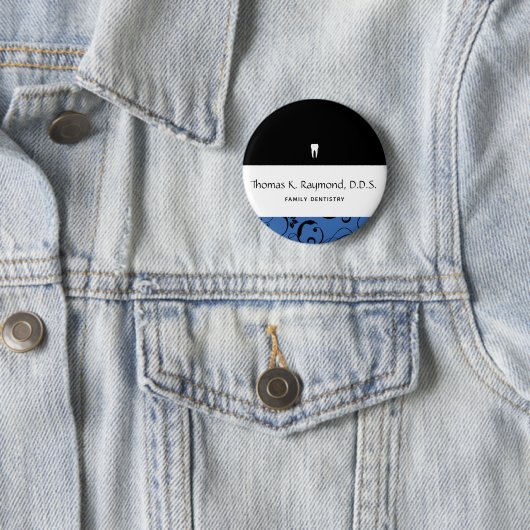 Badge Rond 5 Cm Staff pro Damask (En situation)