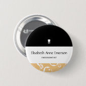 Badge Rond 5 Cm Staff pro Damask (Devant & derrière)