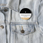 Badge Rond 5 Cm Staff pro Damask (En situation)