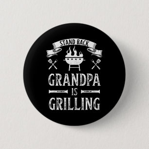 Badge Rond 5 Cm Stand Ck Grandpa Grill Bbq Rbecue Pères Da