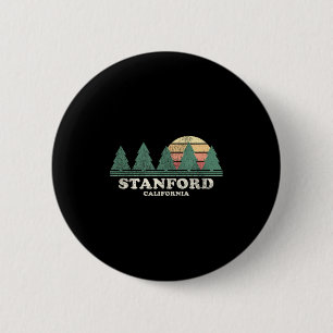 Badge Rond 5 Cm Stanford Ca Vintage Throwback Tee Retro Design des