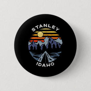 Badge Rond 5 Cm Stanley Idaho Montagnes Vacances Camping Souvenir