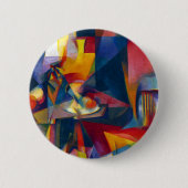 Badge Rond 5 Cm Stanton Macdonald Wright Synchromie 3 (Devant)