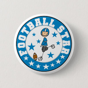 Badge Rond 5 Cm Star de Football