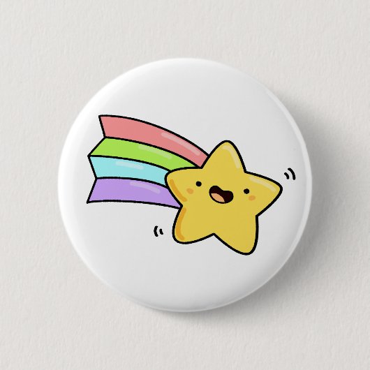 Badge Rond 5 Cm Star de tir de Cute Kawaii (Devant)