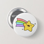Badge Rond 5 Cm Star de tir de Cute Kawaii (Devant & derrière)