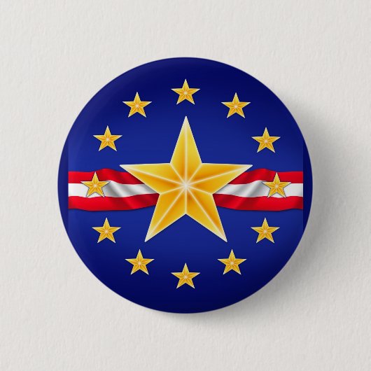Badge Rond 5 Cm Star vétéran (Devant)