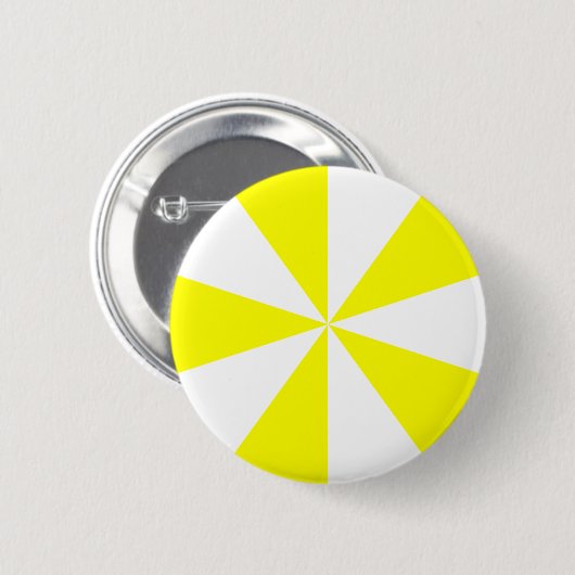 Badge Rond 5 Cm Starburst jaune (Devant & derrière)