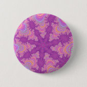 Badge Rond 5 Cm Starburst rose (Devant)