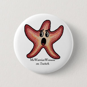 Badge Rond 5 Cm Starfish choqué, MeWarriorWoman sur Twitch