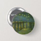 Badge Rond 5 Cm Starry Night Over the Rhone par Vincent van Gogh (Devant & derrière)