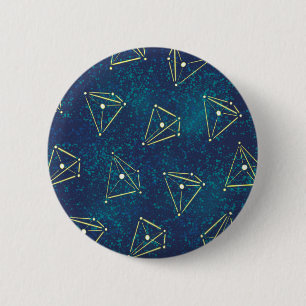 Badge Rond 5 Cm Starry Sky Géométrie spatiale Constellations de ch