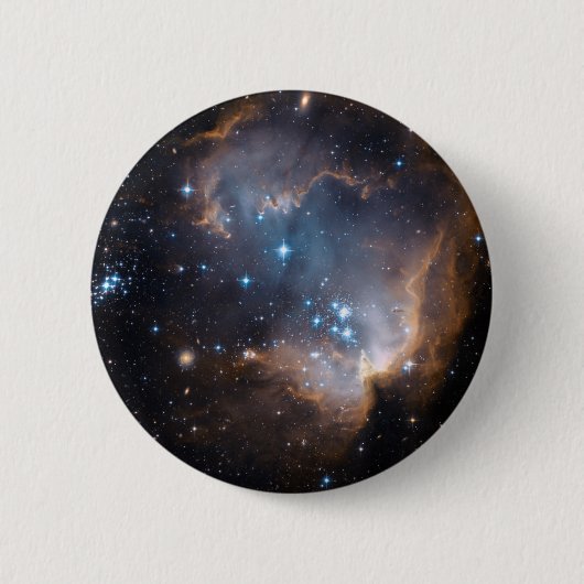 Badge Rond 5 Cm Stars et nébuleuses (Devant)