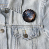 Badge Rond 5 Cm Stars et nébuleuses (En situation)