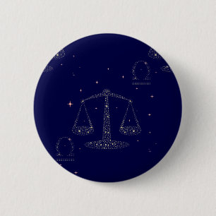 Badge Rond 5 Cm stars libra