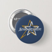 Badge Rond 5 Cm Stars Resilient - Buttons (Devant & derrière)