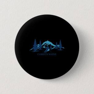 Badge Rond 5 Cm Station de ski de Camden Maine Skieur Ski