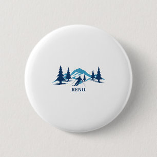 Badge Rond 5 Cm Station de ski de Reno Nevada Ski de ski _1