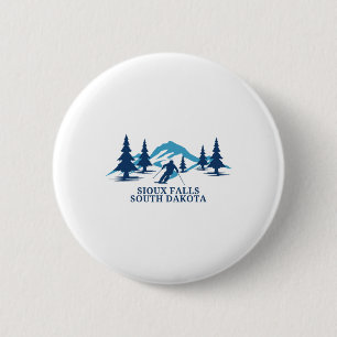 Badge Rond 5 Cm Station de ski de Sioux Falls South Dakota Ski Res