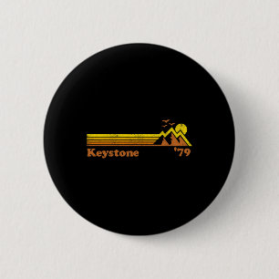 Badge Rond 5 Cm Station de ski Retro Keystone Colorado Snowboard S