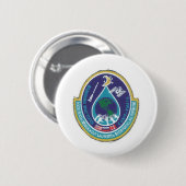 BADGE ROND 5 CM STATION SPATIALE INTERNATIONALE D'ISS (Devant & derrière)