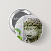 Badge Rond 5 Cm Statue de Bouddha (Devant & derrière)