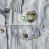 Badge Rond 5 Cm Statue de Bouddha (En situation)