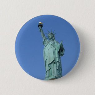 Badge Rond 5 Cm Statue de la Liberté