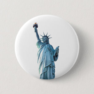 Badge Rond 5 Cm Statue de la liberté