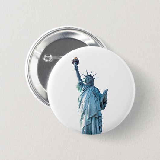 Badge Rond 5 Cm Statue de la liberté (Devant & derrière)