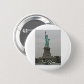 Badge Rond 5 Cm Statue de la liberté (Devant & derrière)