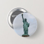 Badge Rond 5 Cm Statue de la liberté (Devant & derrière)