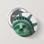 Badge Rond 5 Cm Statue de la Liberté Effet du pétrole (Devant & derrière)