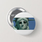 Badge Rond 5 Cm Statue de la liberté pleurante (Devant & derrière)